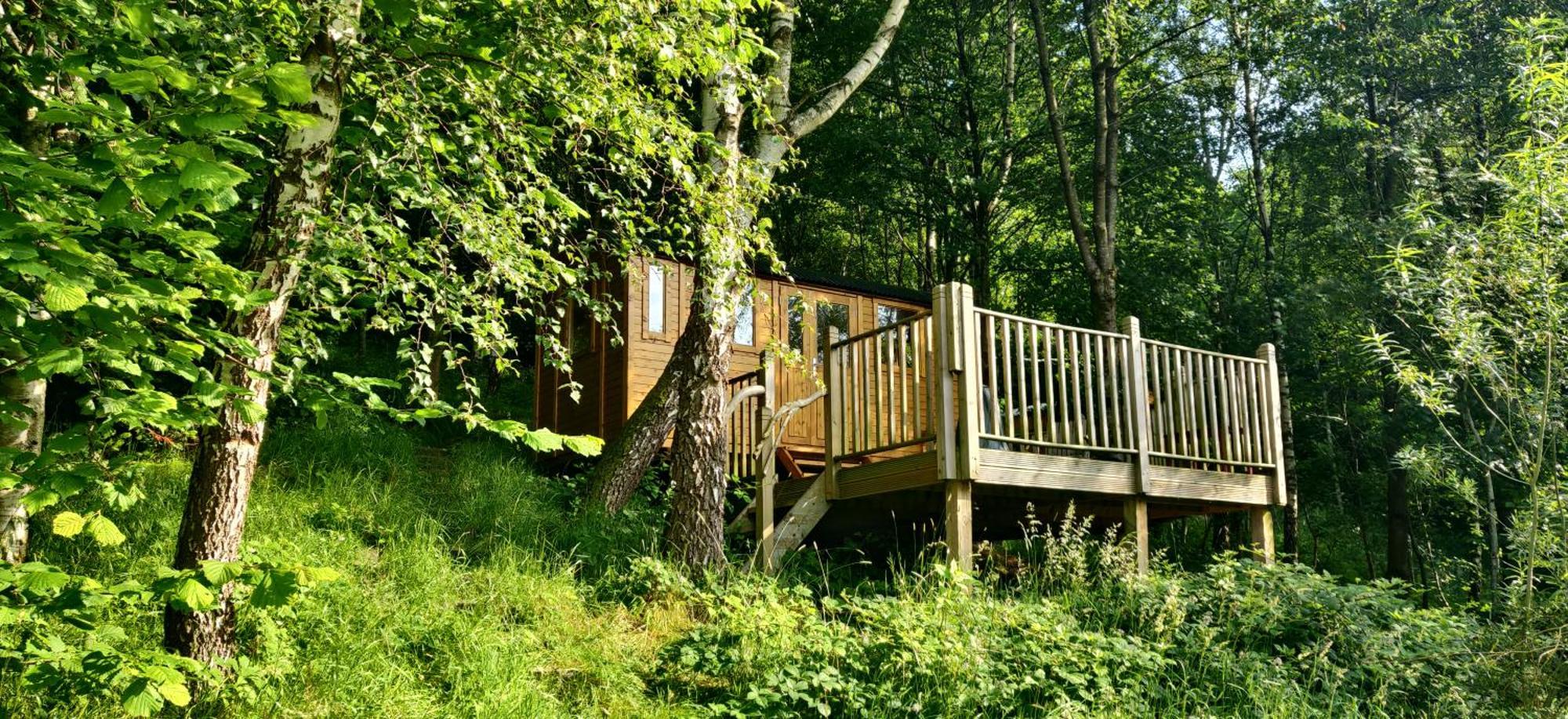 Pike'S Cabin In The Woods Хебден-Бридж Экстерьер фото