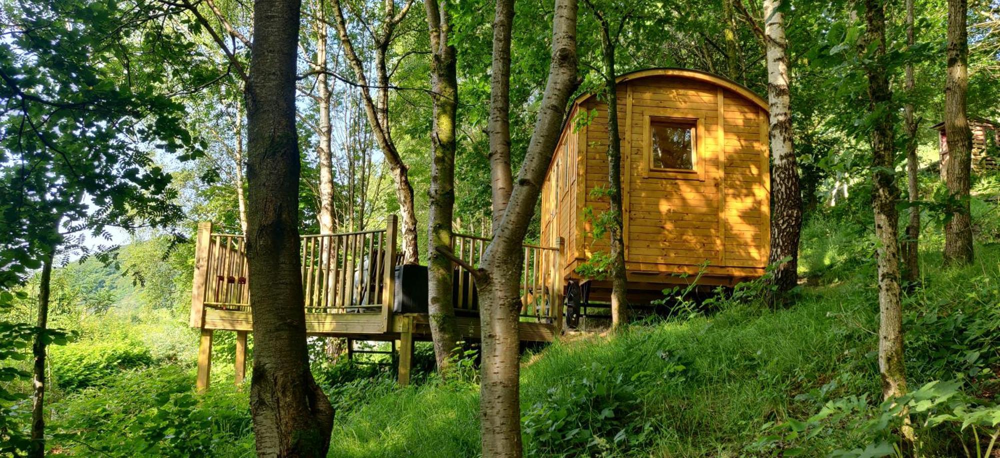 Pike'S Cabin In The Woods Хебден-Бридж Экстерьер фото